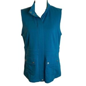 T by Talbots Activewear Cotton‎ Blend Full Zip Vest